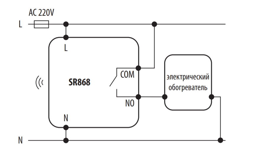 Подключение исполнительных устройств SALUS SR868 исполнительное устройство для беспроводных терморегуляторов