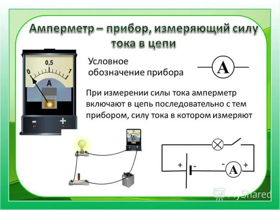 Подключение измерительных устройств Обозначение амперметра в схеме фото - DelaDom.ru