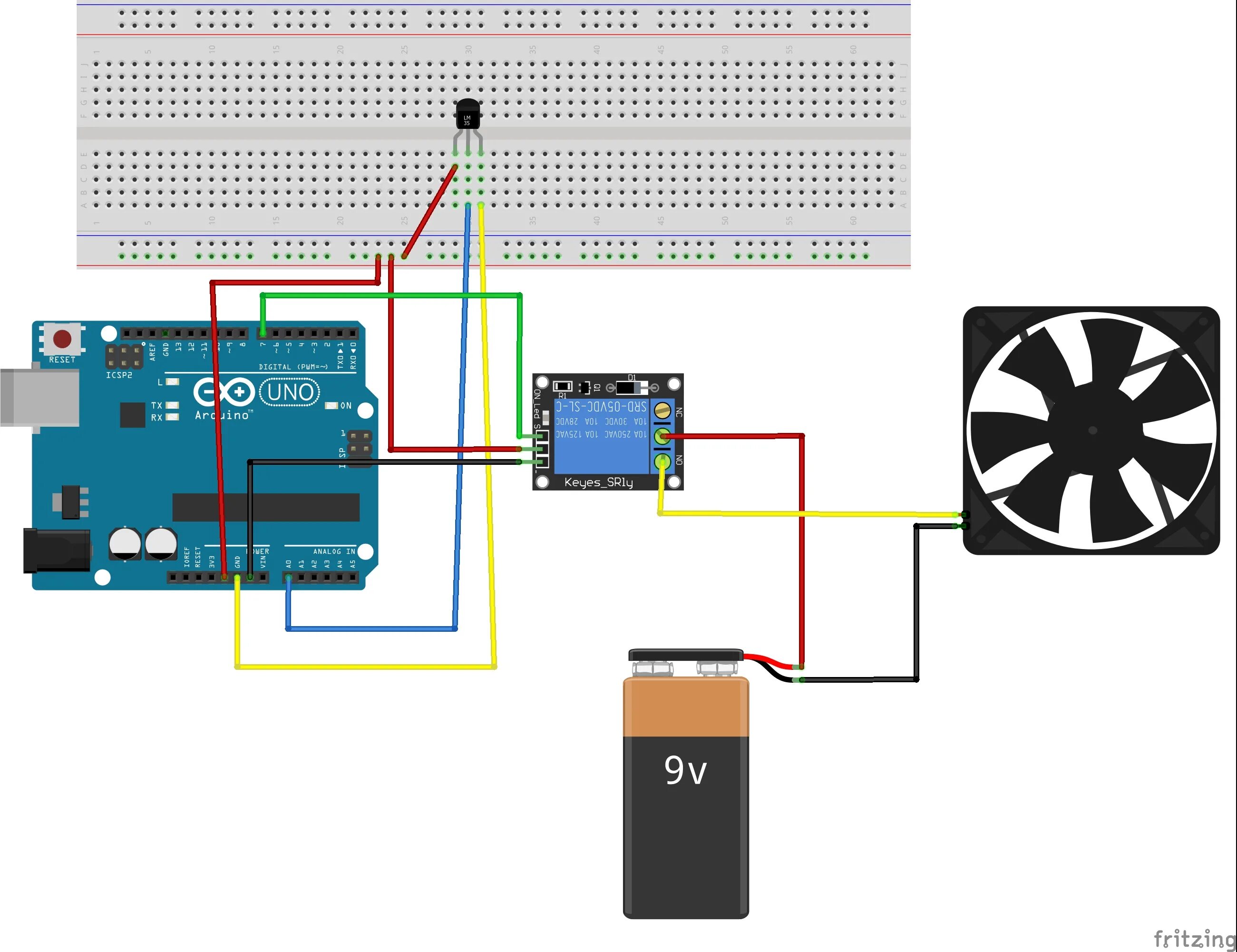 Подключение к arduino вентилятора c датчиком температуры Simple Auto Fan - Arduino Project Hub