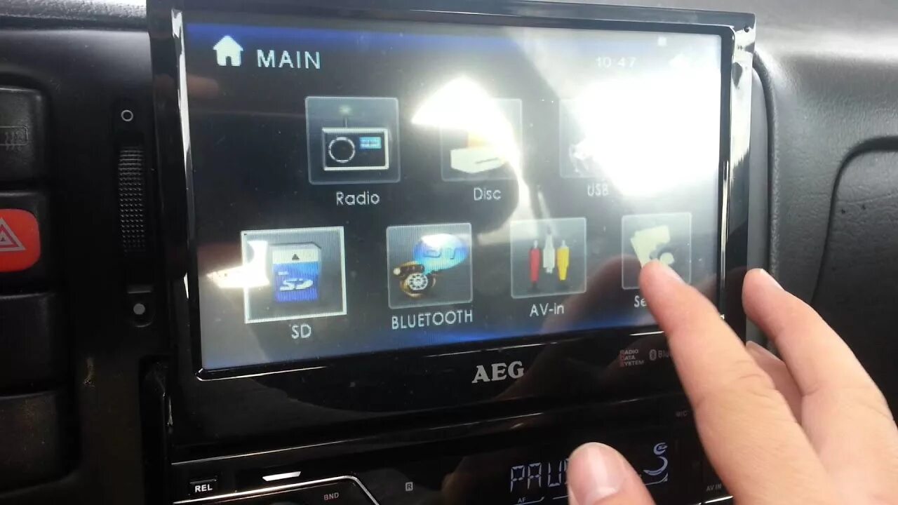 Подключение к автомагнитоле через блютуз AEG DVD Autoradio AR 4026 Beep Ton Ausschalten - Anleitung - DIY - How to Deutsc