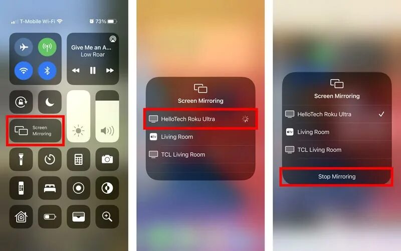 Подключение к айфону через телевизор How to Screen Mirror iPhone to Roku TV (Even Without WiFi)