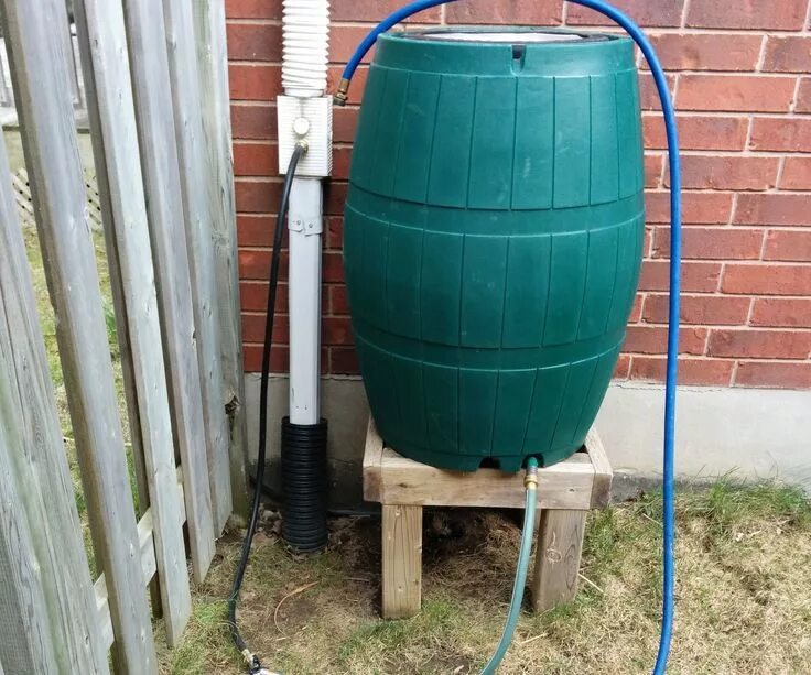 Подключение к бочке воды Bottom Filled Rain Barrel