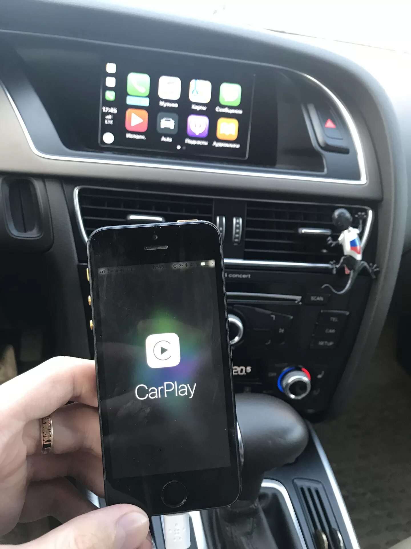 Подключение к carplay без провода Камера+ CarPlay+ AirPlay. Обзор. Часть 3. - Audi A5 Sportback (1G), 1,8 л, 2012 