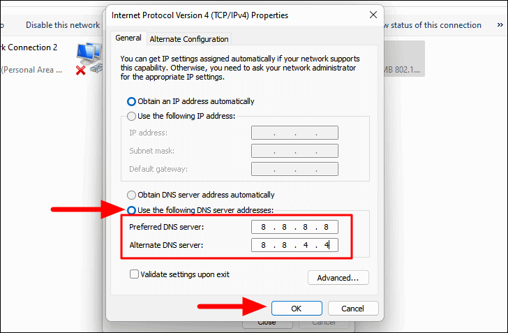 Подключение к частному dns серверу не установлено 7 Ways to Fix DNS Server Unavailable Error in Windows 11