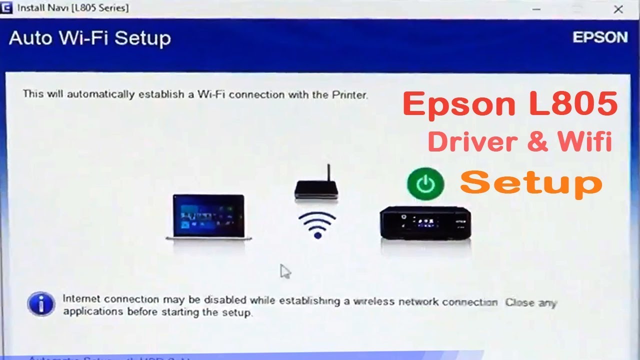 Подключение к epson через wifi Epson L805 driver install step by step and wifi setup in Hindi How to install ep