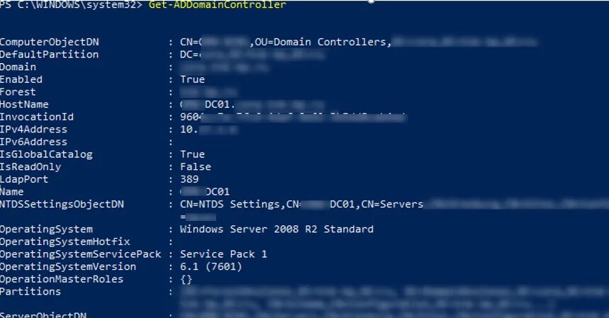 Подключение к компьютеру powershell Get-ADDomainController: Getting Domain Controllers Info via PowerShell Windows O