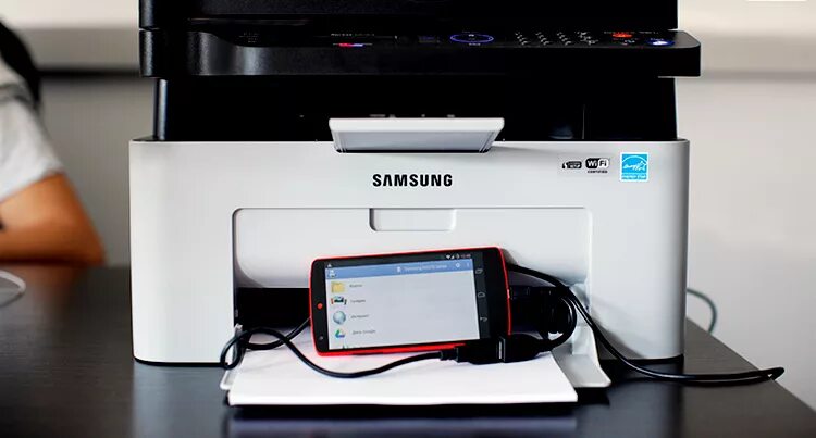 Подключение к принтеру через телефон Как подключить принтер к телефону через USB? Как распечатать документы через шну