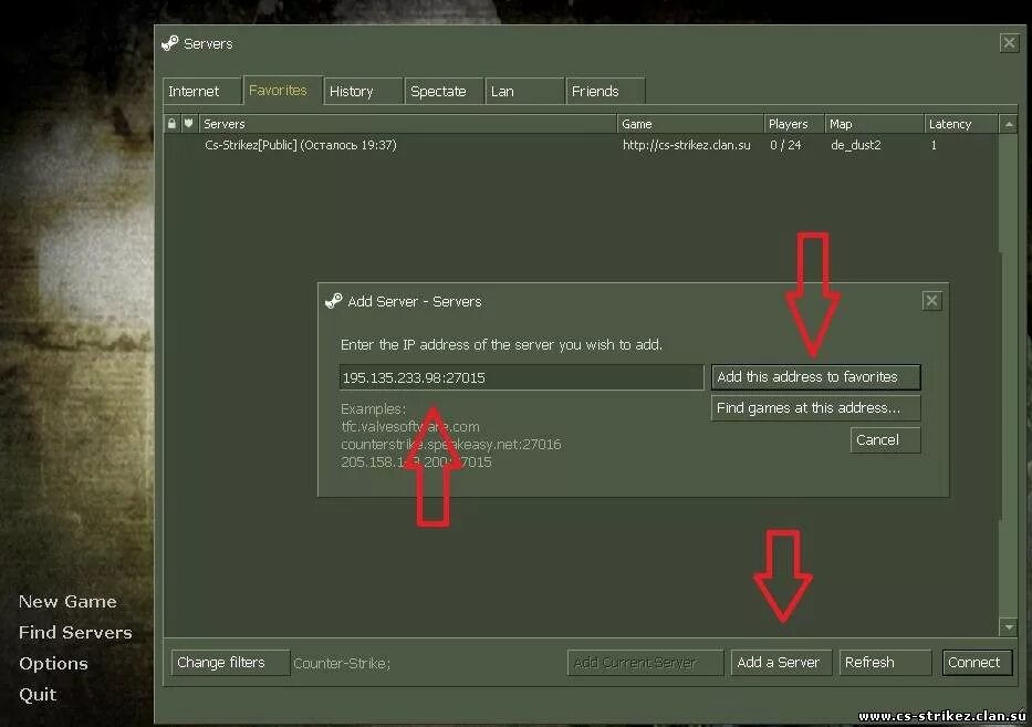 Подключение к сети counter strike 2 Как создать сервер в контр страйке