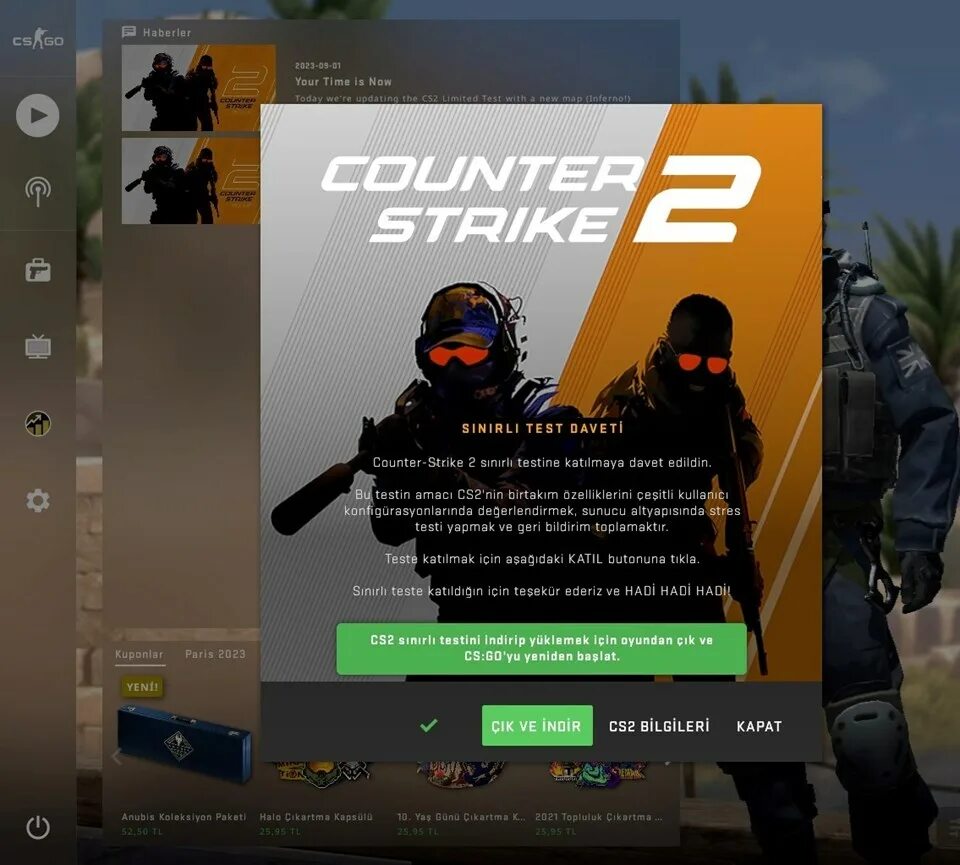 Подключение к сети counter strike 2 CS2 sınırlı test daveti nasıl alınır? (Counter Strike 2 ne zaman çıkacak?) - Son