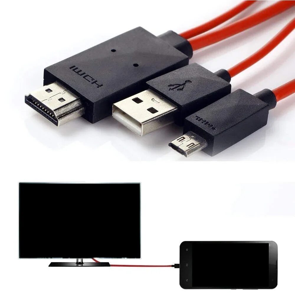 Подключение к телевизору через usb кабель TV HDMI-совместимый AV-адаптер кабель AliExpress