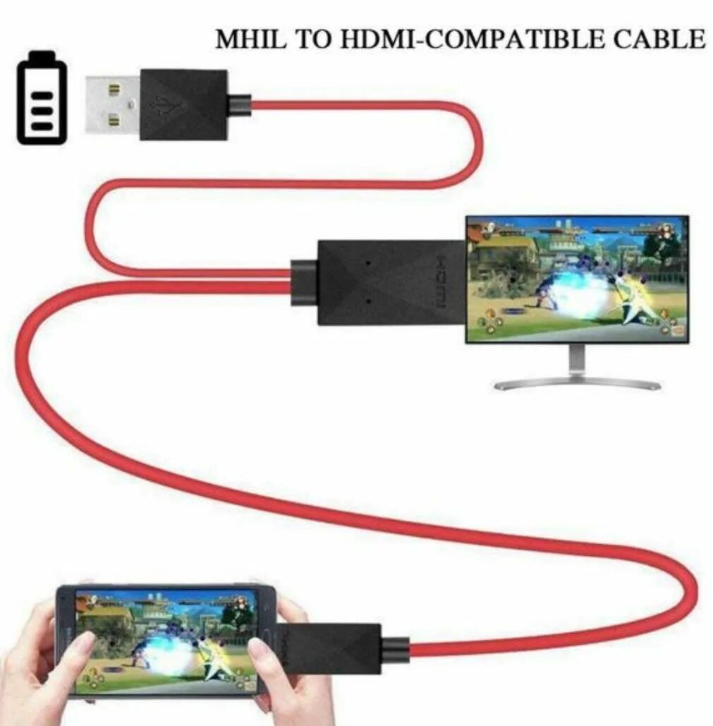 Подключение к телевизору через usb кабель Кабель Apple Lightning, HDMI чдкабель - купить по низкой цене в интернет-магазин