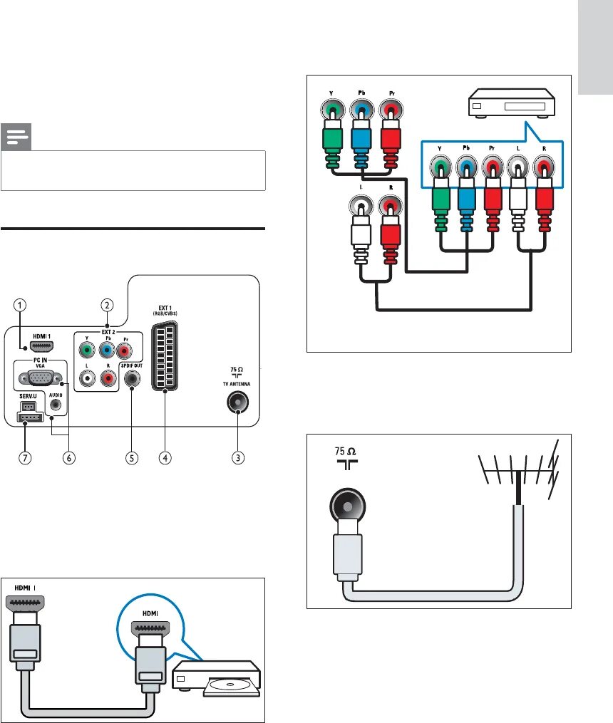 Подключение к телевизору филипс Manual Philips 19HFL3232D (page 43 of 56) (English)