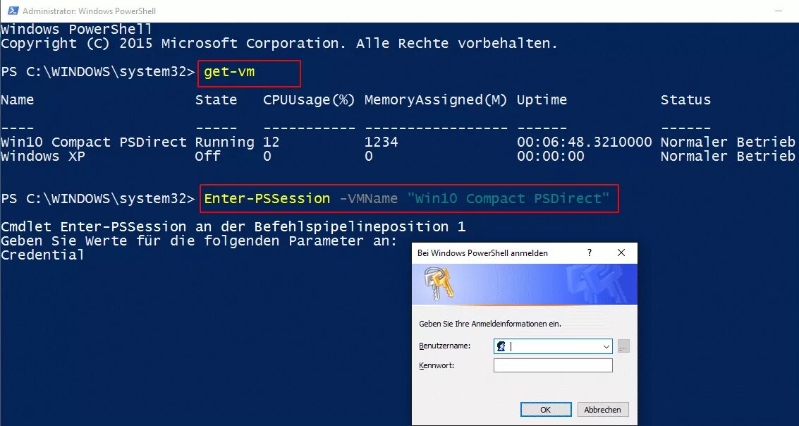 Подключение к удаленному компьютеру через powershell PowerShell Direct: Remote-Session zu VMs über den Host aufbauen WindowsPro
