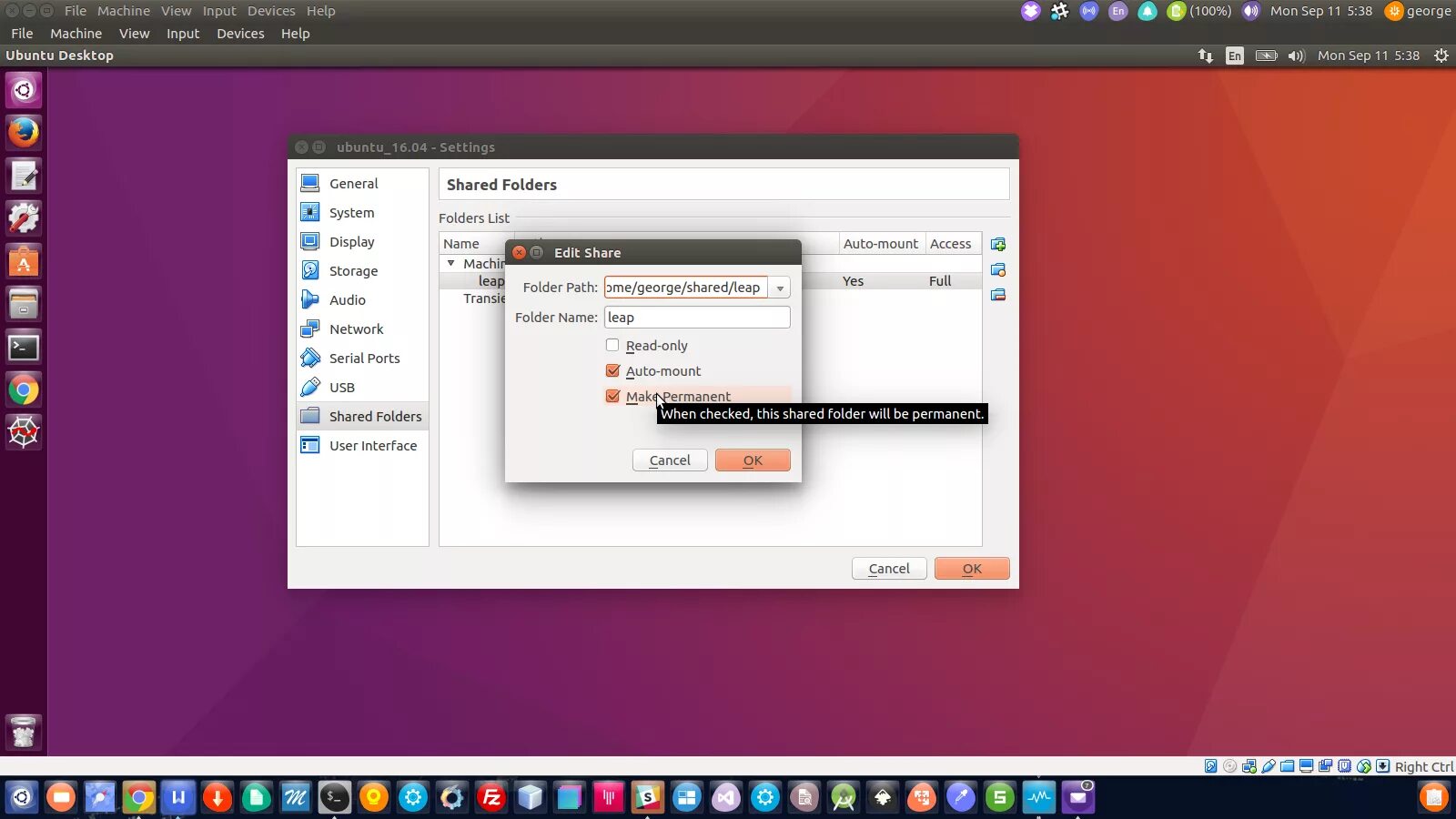 Подключение к удаленному рабочему столу ubuntu virtualbox - Mapping shared folder on Ubuntu server guest through rc.local - Ask