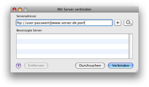 Подключение к удаленному серверу mac os FTP-Server mit Finder öffnen - bardiir.net