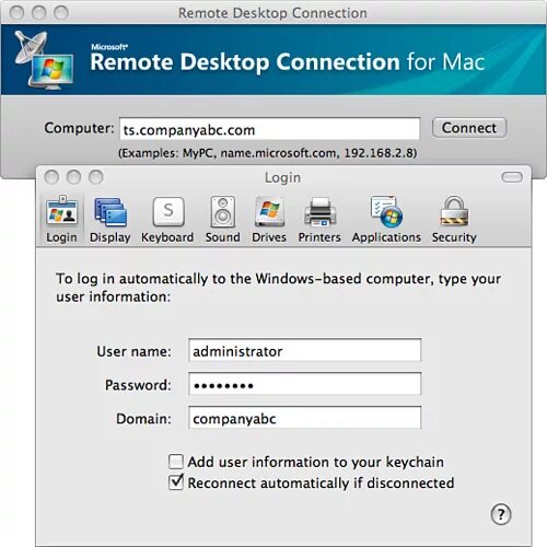 Подключение к удаленному столу mac os Using Non-Windows Systems to Access Exchange Server 2010 : Remote Desktop Connec