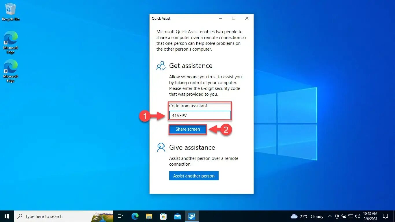 Подключение к удаленному столу виндовс 10 How To Use Microsoft Quick Assist In Windows 10/11 For Remote Desktop Connection