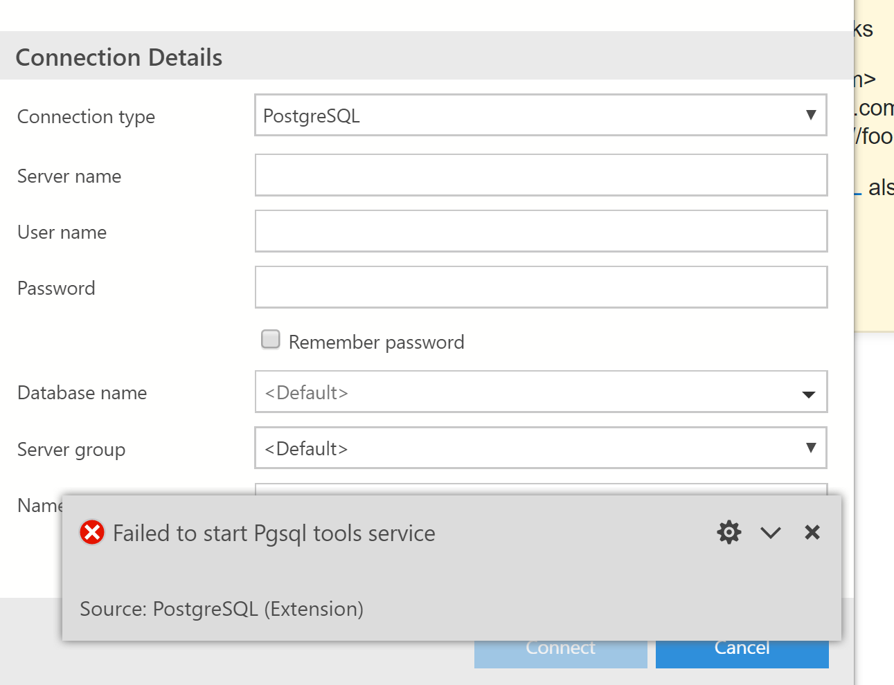 Подключение к удаленной базе postgresql Azure Data Studio - Trying to connect Postgres DB from remote - Stack Overflow