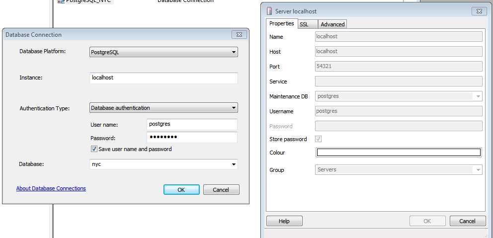 Подключение к удаленной базе postgresql Connecting to ArcGIS Desktop PostgreSQL database (running locally) - Geographic 