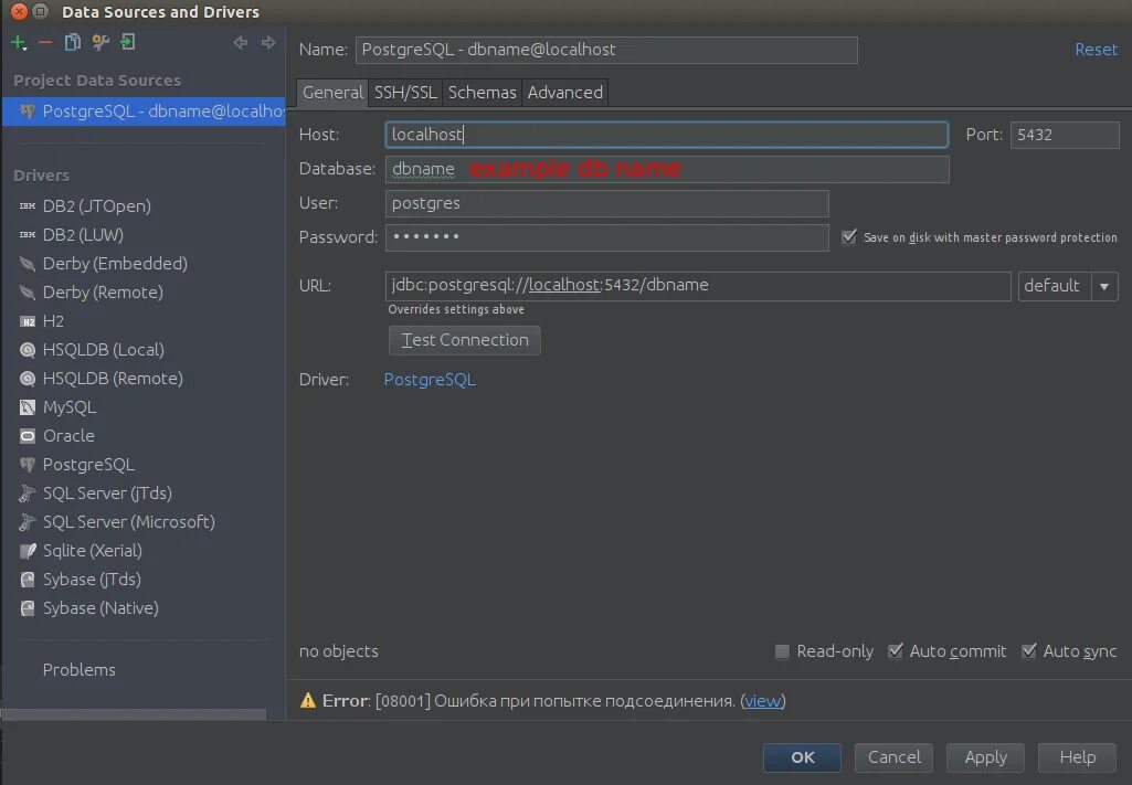 Подключение к удаленной базе postgresql intellij idea - Подключение к удаленной БД Postgresql - Stack Overflow на русско