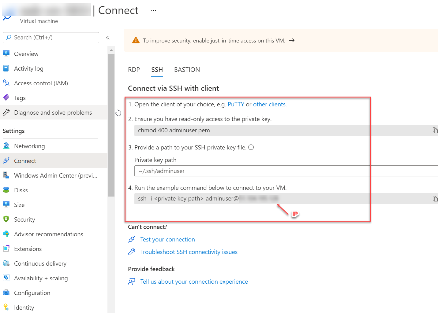 Подключение к удаленной машине по ssh Steps required to SSH into Azure Windows VM from a Linux VM - Stack Overflow