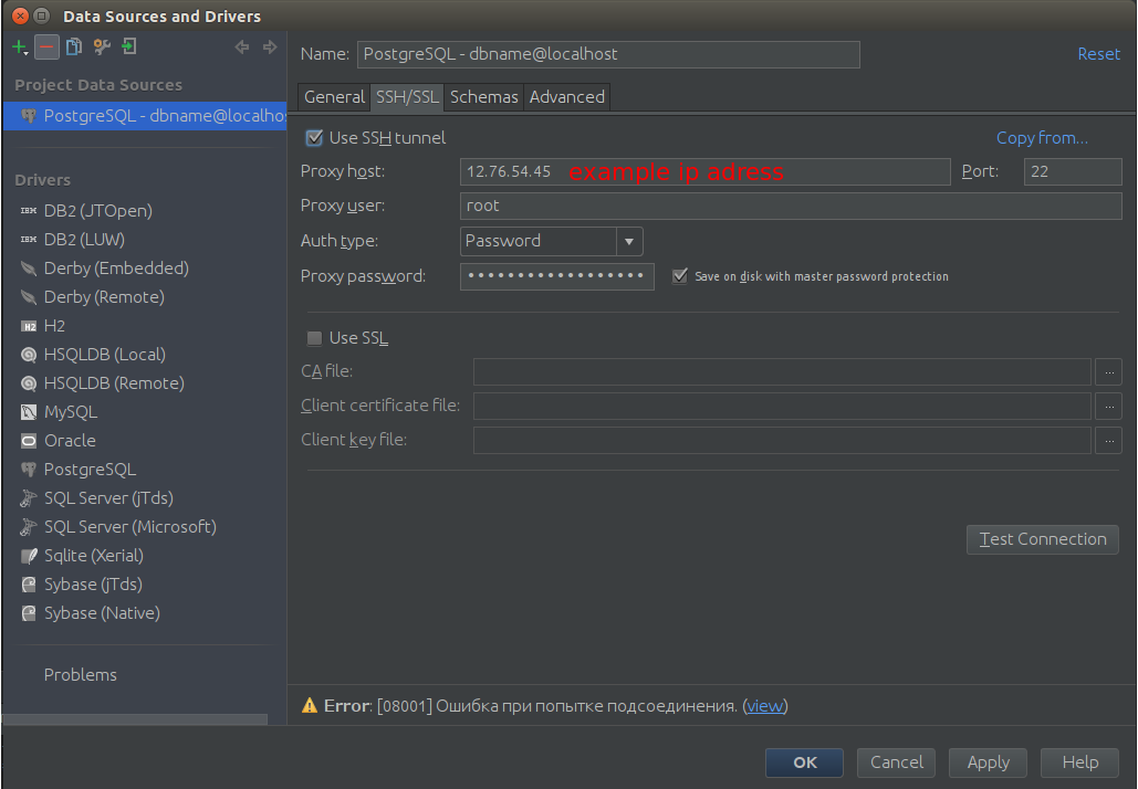 Подключение к удаленным бд intellij idea - Подключение к удаленной БД Postgresql - Stack Overflow на русско