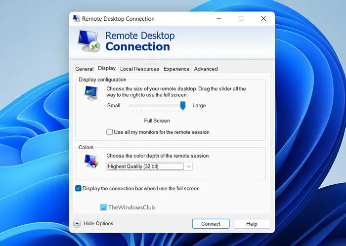 Подключение к удаленным рабочем столам remoteapp Remote Desktop connection very slow in Windows 11/10