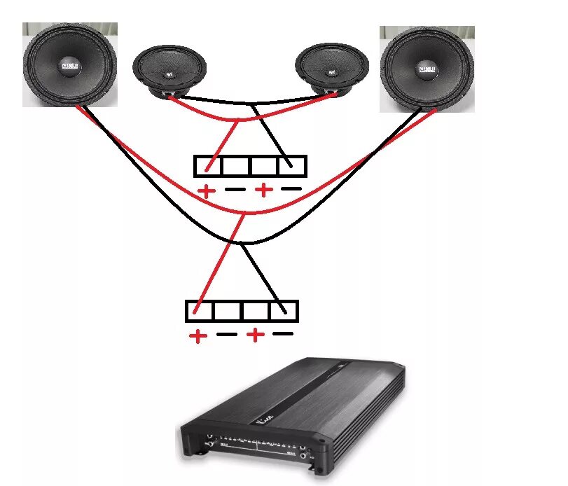 Подключение к усилителю колонок 4 ома Заинтересовал вопрос по автозвуку) - Lada 2115, 1,5 л, 2004 года автозвук DRIVE2