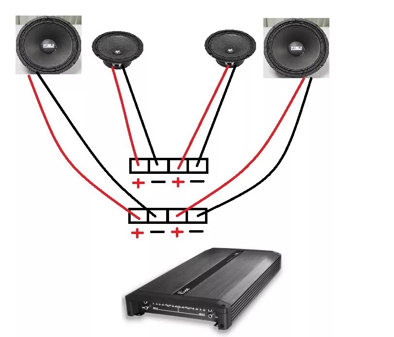 Подключение к усилителю колонок 4 ома Заинтересовал вопрос по автозвуку) - Lada 2115, 1,5 л, 2004 года автозвук DRIVE2
