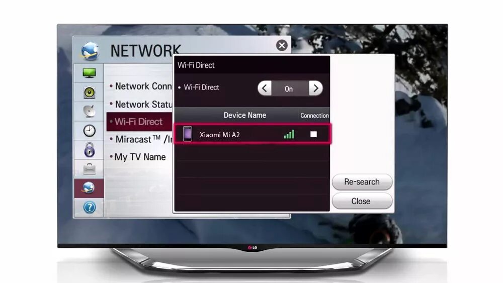 Подключение к wifi телевизора lg Как подключить телефон (смартфон или айфон) к телевизору через WiFi чтобы просма