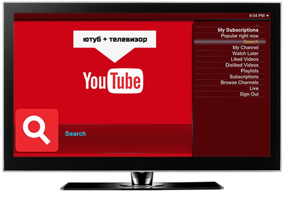 Подключение к ютубу через телевизор Ютуб тв youtube