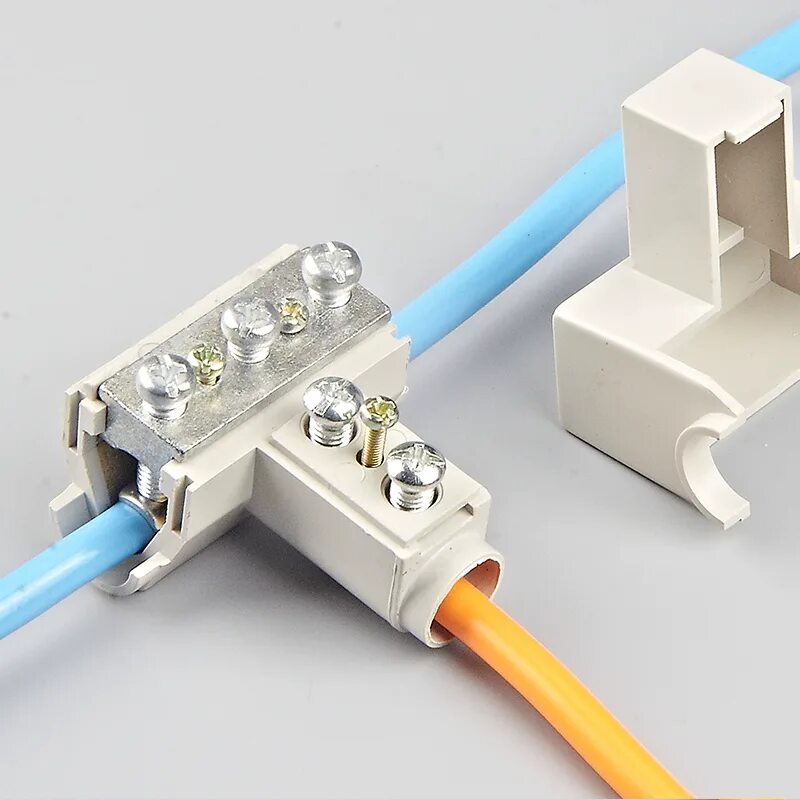 Подключение кабеля электрического USD 6.76 T-shaped wire clamp wire shunt copper-aluminum cable branch terminal bl