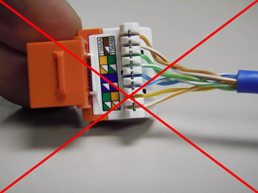 Подключение кабеля к розетке rj 45 Как подключить витую пару к розетке? Витая пара для интернета