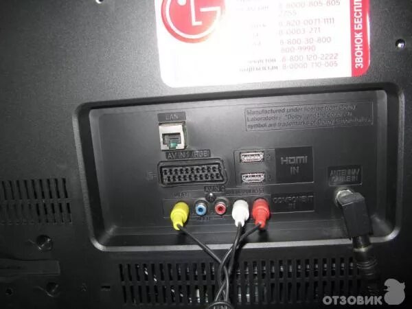 Подключение кабеля к телевизору lg Отзыв о Телевизор LG 32CS460T-ZA Свои деньги оправдывает на "четверочку".