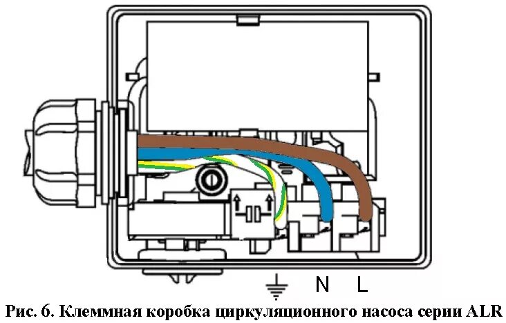 Подключение кабеля циркуляционного насоса 1.3.03. Циркуляционный насос серии ALR для систем отопления - ГК Алькор