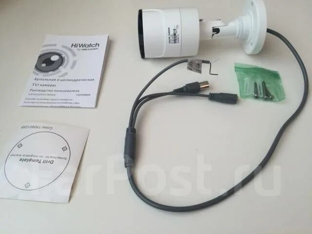 Подключение камер hi watch Hikvision HiWatch DS-T100 1Мп Уличная цилиндрическая HD-TVI камера, новый, в нал