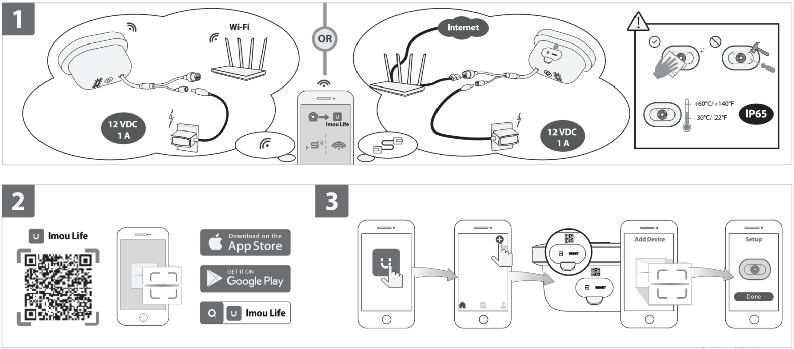 Подключение камер imou IMOU Knight Consumer Camera User Guide