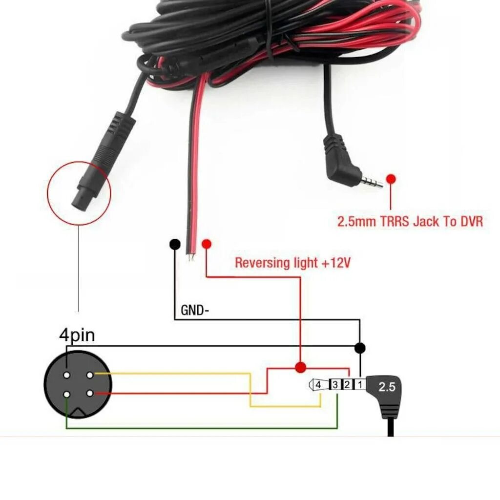 Подключение камеры 4 pin Камера заднего вида 5 pin распиновка по цветам проводов