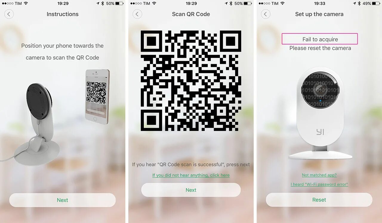 Подключение камеры без qr кода Отсканировать qr умная камера