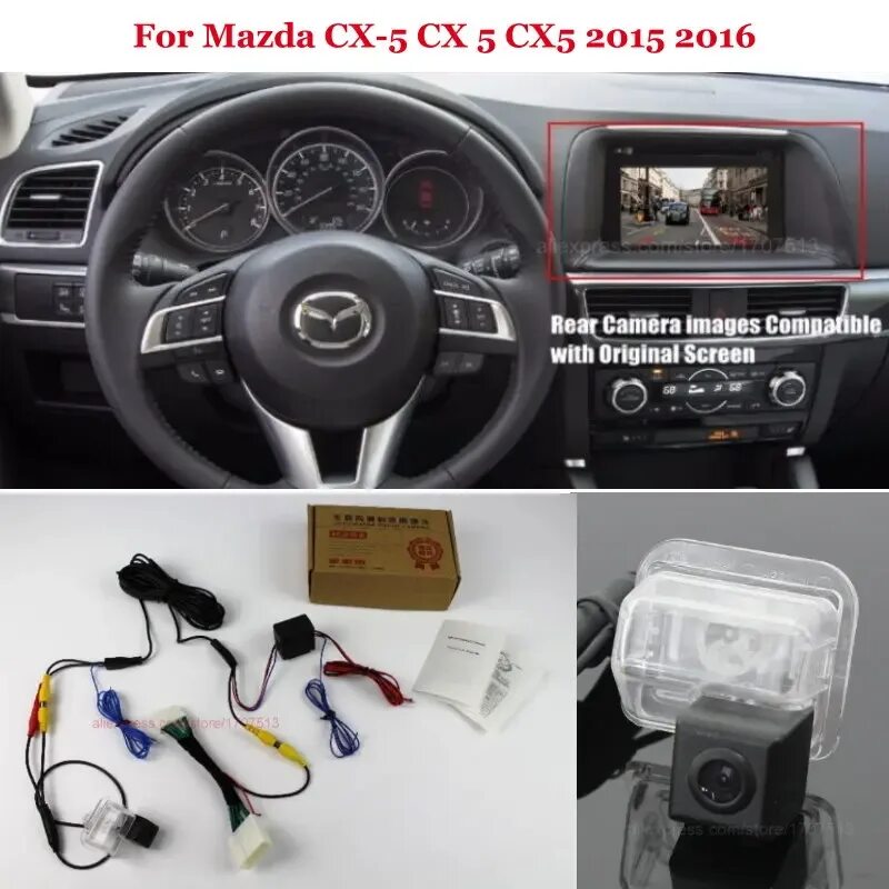 Подключение камеры cx 5 Yeshibation Car Rear View Back Up Reverse Camera Sets For Mazda Cx-5 Cx 5 Cx5 20