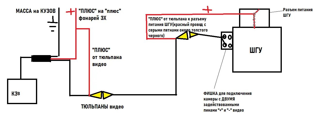 Подключение камеры cx5 Маздоводы! Помогите с подключением камеры заднего вида. - Mazda 6 (3G) GJ, 2,5 л