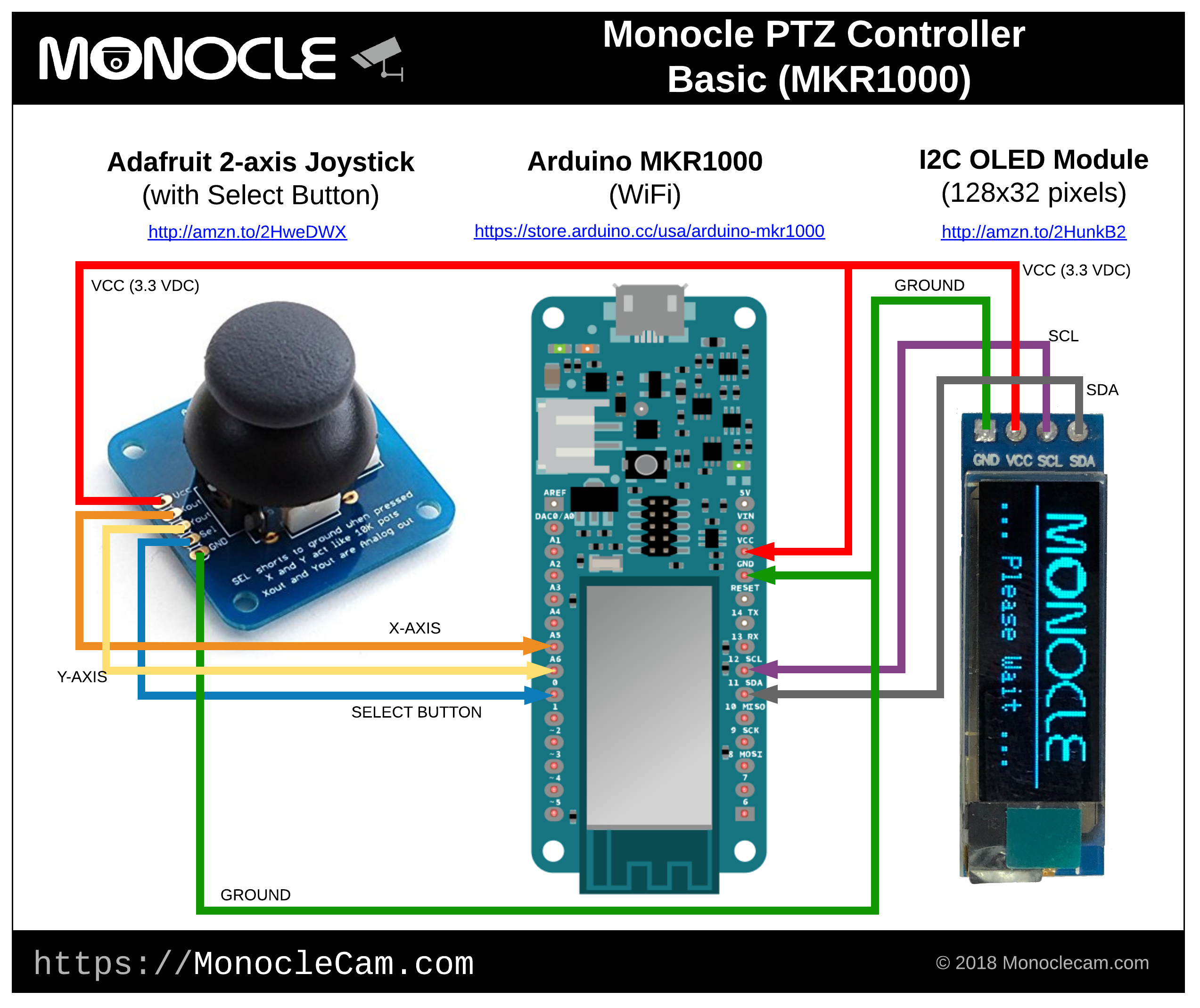 Подключение камеры к ардуино Monocle: View & Control IP Cameras with Alexa & Arduino - Arduino Project Hub