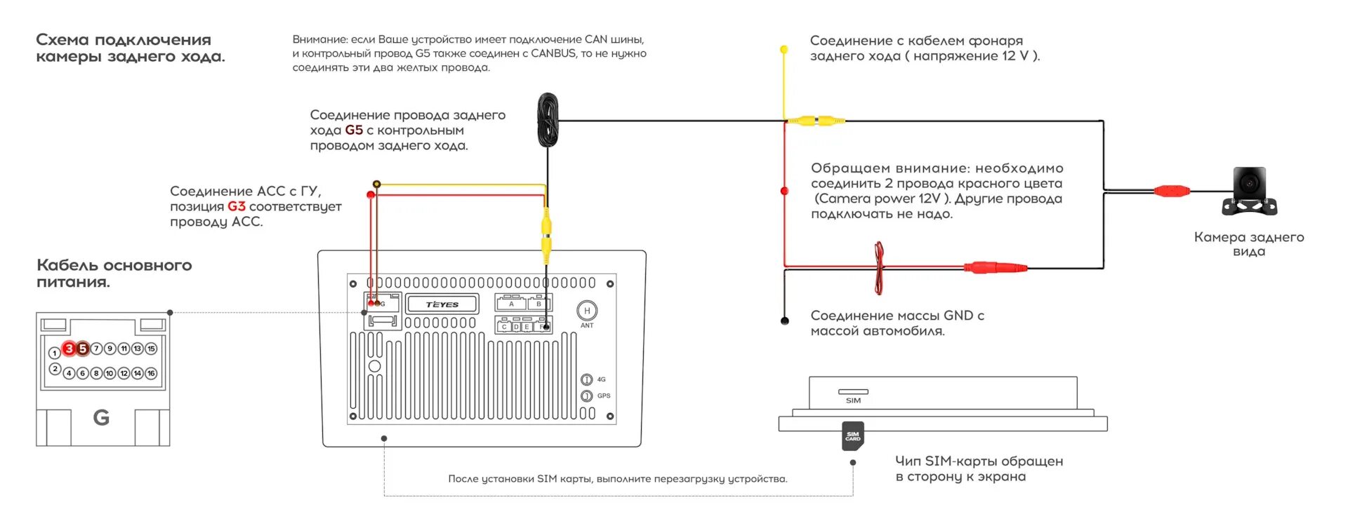 Подключение камеры к магнитоле teyes cc3 Установка Teyes CC3 Android и камеры заднего вида - Hyundai i30 (2G), 1,6 л, 201