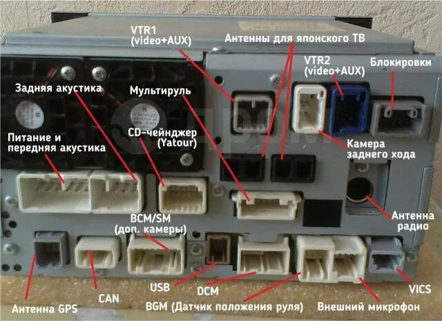 Подключение камеры к японской магнитоле Магнитола штатная Toyota NHZA-W60G в Новосибирске, 2 DIN - 178x100 мм, б/у, в на