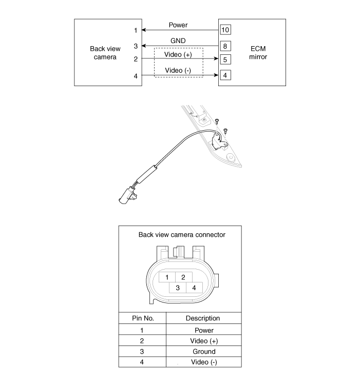 Подключение камеры киа спортейдж 4 Kia Sportage: Schematic Diagrams - Back View Camera System - Body Electrical Sys