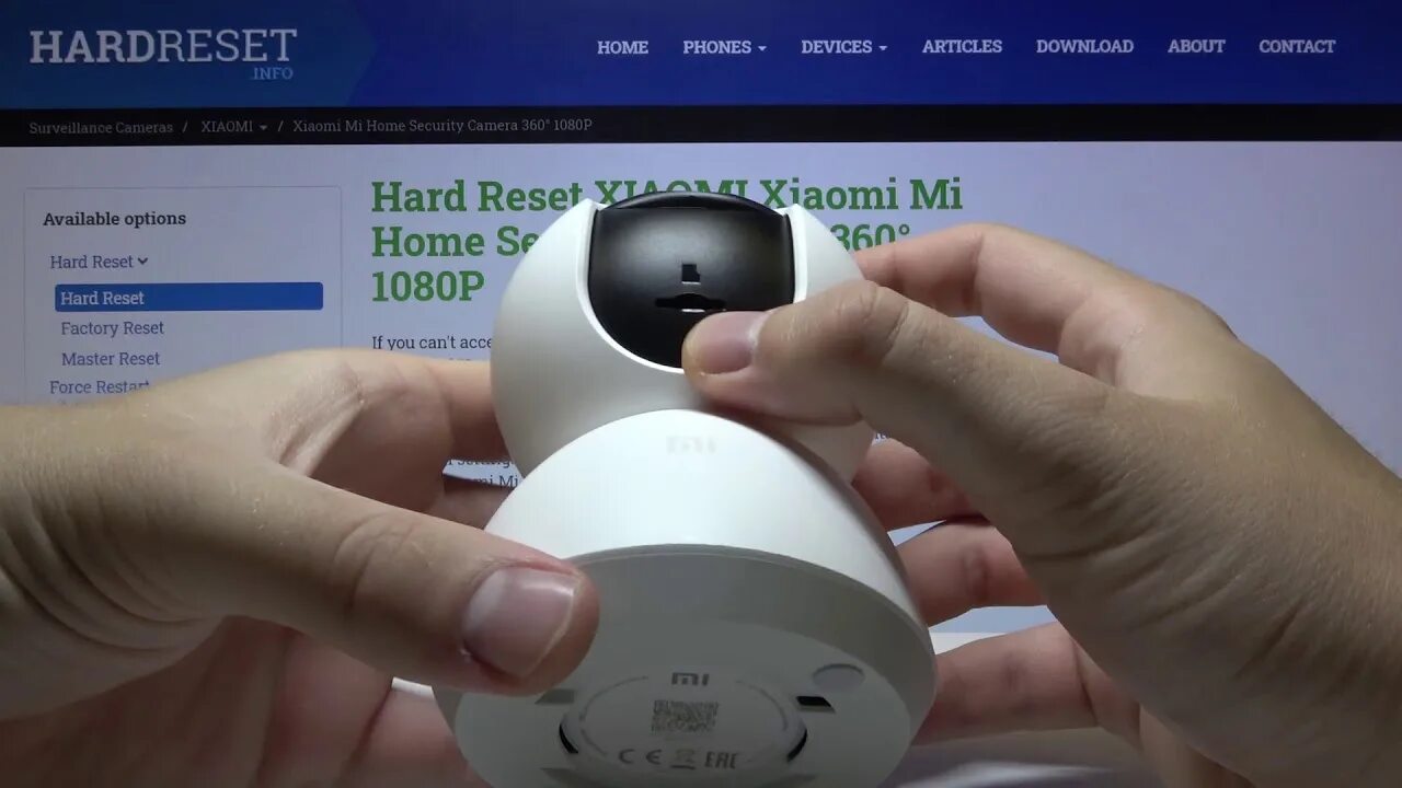 Подключение камеры mi xiaomi How to Input SD Card in XIAOMI MI Home Security Camera 360 - YouTube