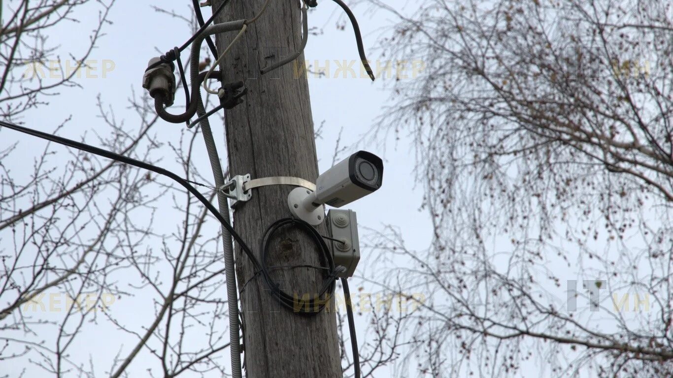 Подключение камеры на столбе Камера на столбе