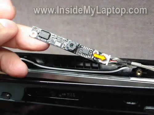 Подключение камеры ноутбука удаленно How to replace web cam in HP Compaq 6730s 6735s - Inside my laptop