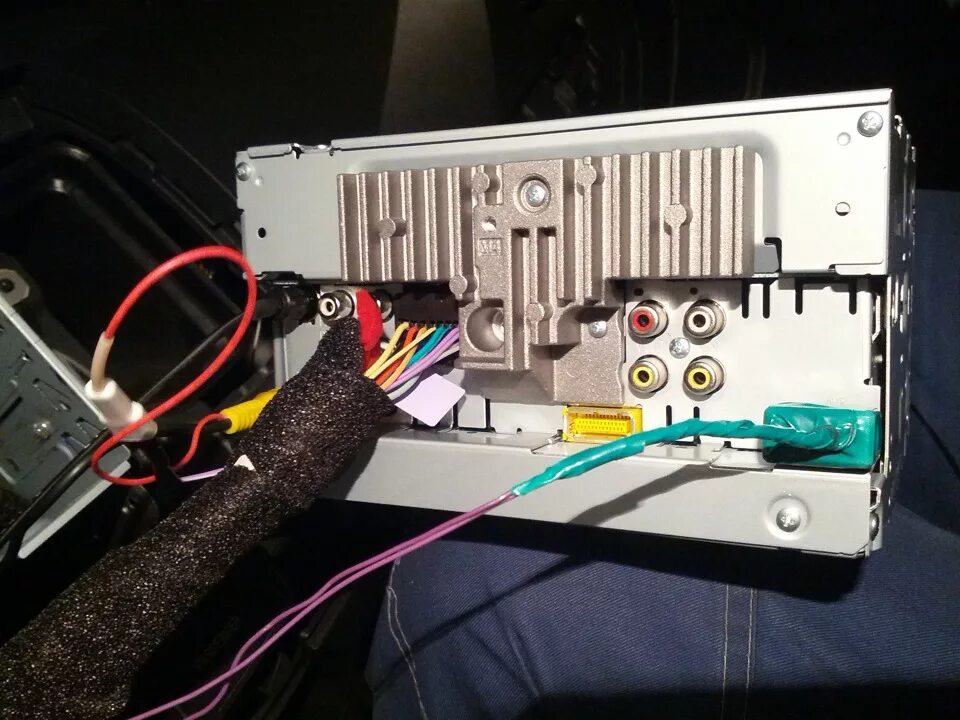 Подключение камеры pioneer установка магнитолы Pioneer 1400DVD+камера заднего хода - Mitsubishi Lancer X, 1