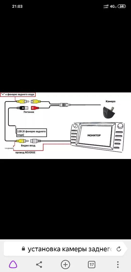 Подключение камеры пионер Подключение задней камеры в PIONEER AVH-P4200DVD DVD/CD-проигрыватель с мониторо